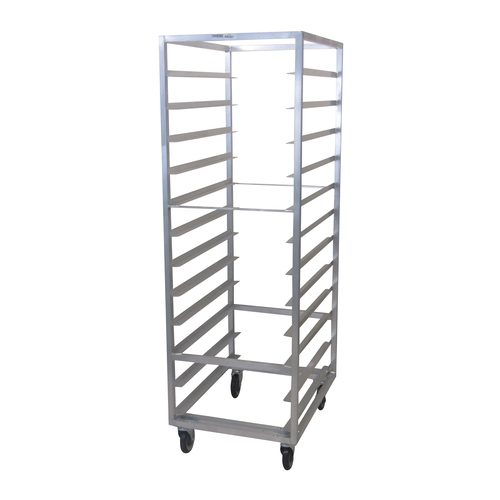 Channel Manufacturing 447A 23" x 30" x 70" Aluminum Cafeteria Tray Rack w/ 5" Spacing