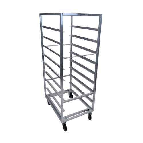 Channel Manufacturing 448A6 23" x 30" x 64" Aluminum Cafeteria Tray Rack w/ 6" Spacing