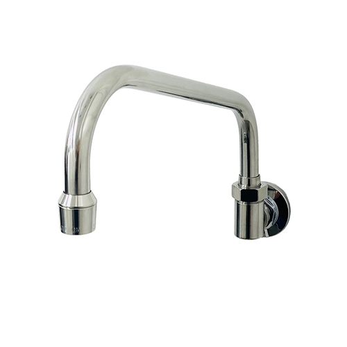 Fisher 46892 Stainless Steel Backsplash Faucet w/ 16" Swing Spout