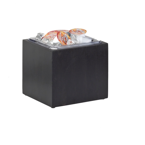 Cal-Mil 475-6-96 Midnight Bamboo 6"x 7" x 6.5"H Natural Ice Display Housing