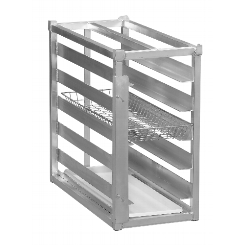 Channel Manufacturing 484DD 12"x 27" Heavy-Duty Aluminum Donut Screen Rack w/ 4" Spacing