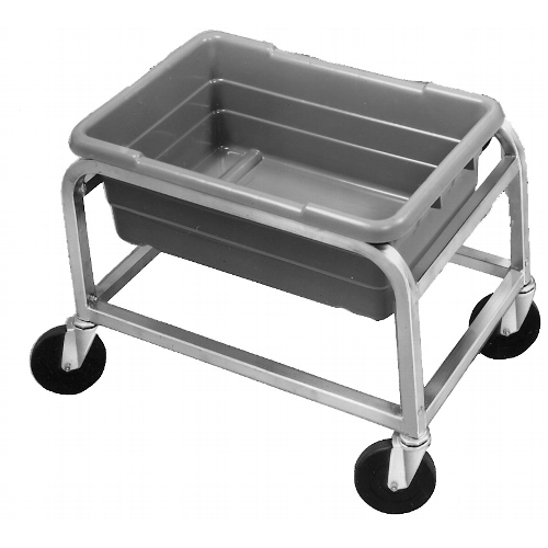 Channel Manufacturing 501LA 19" x 26" x 16.5" Welded Aluminum Bus Bin Cart 