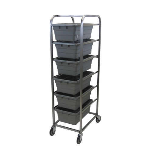Channel Manufacturing 506LS 19" x 26" x 70.5" Welded Stainless Steel Bus Bin Cart 