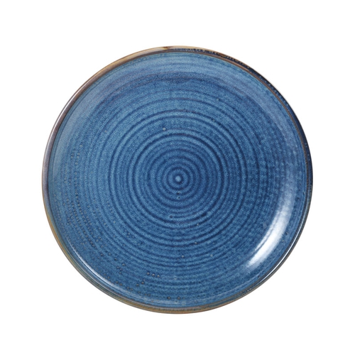 Mikasa Hospitality 5255975 Starlit Blue Vitrified Porcelain 11" Dia. Coupe Plate- 1 Doz