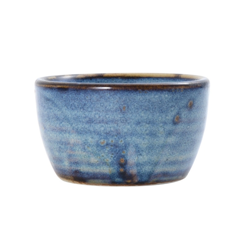 Mikasa Hospitality 5255979 Starlit Blue Vitrified Porcelain 4 oz. Ramekin - 1 Doz