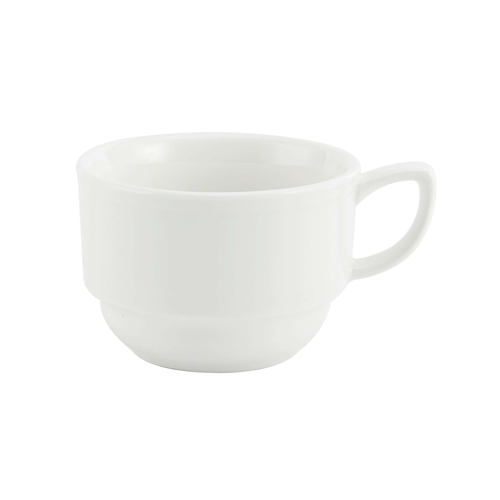 Mikasa Hospitality 5256227 Americana White Porcelain 7.5 oz. Coffee Cup - 3 Doz