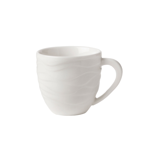Mikasa Hospitality 5260086 Camilla Bright White Vitrified Porcelain 3 oz. Demitasse Cup