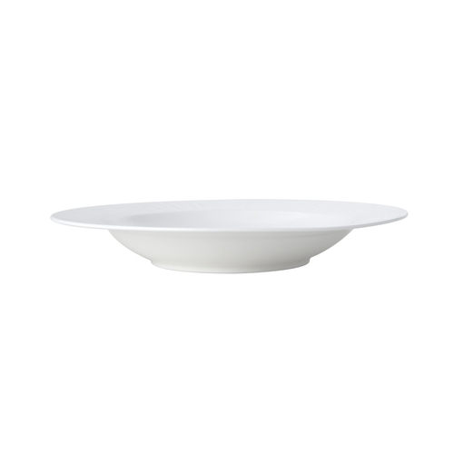 Mikasa Hospitality 5260250 Onda Soft White Vitrified Porcelain 10oz. Wide Rim Soup Bowl