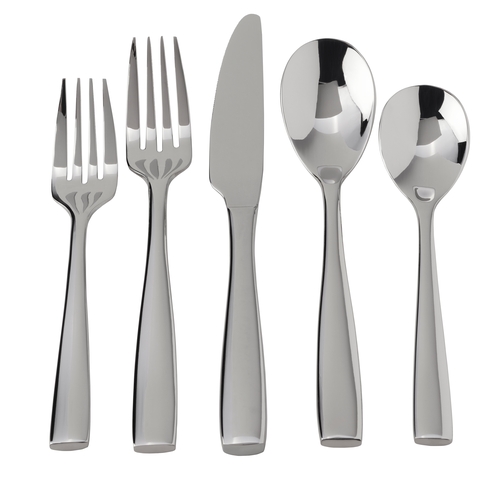 Mikasa Hospitality 5263690 Delano Stainless Steel 7.9" Heavy Weight Table Spoon - 1 Doz