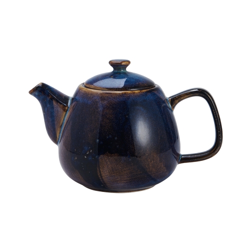 Mikasa Hospitality 5266836 Starlit Blue Vitrified Porcelain 29.7 oz. Teapot - 18 Each
