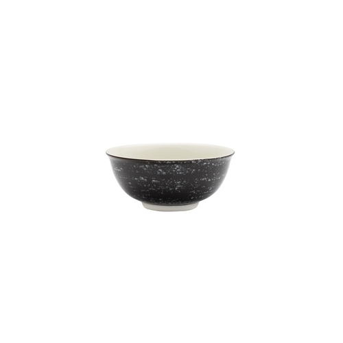 Mikasa Hospitality 5267246 Notebook Pitch Black Vitrified Porcelain 12 oz. Bowl - 4 Doz