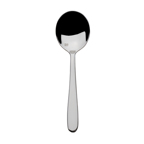 Mikasa Hospitality 5275879 City Limit Stainless Steel 6.1" Bouillon Spoon - 1 Doz