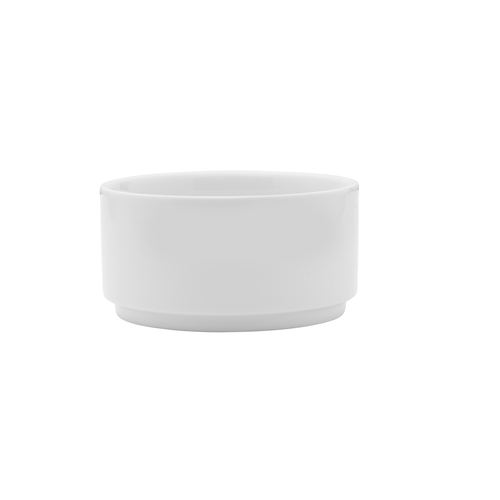 Mikasa Hospitality 5302715 Galleria White Porcelain 4" Dia. Soup Bowl - 2 Doz