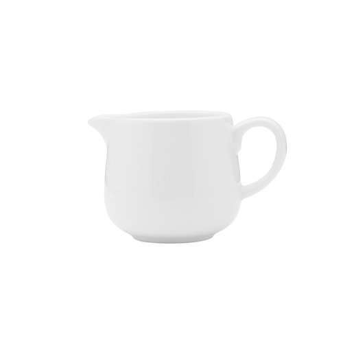 Mikasa Hospitality 5304600 Lola White Bone China 5 oz. Creamer w/ Handle - 3 Doz