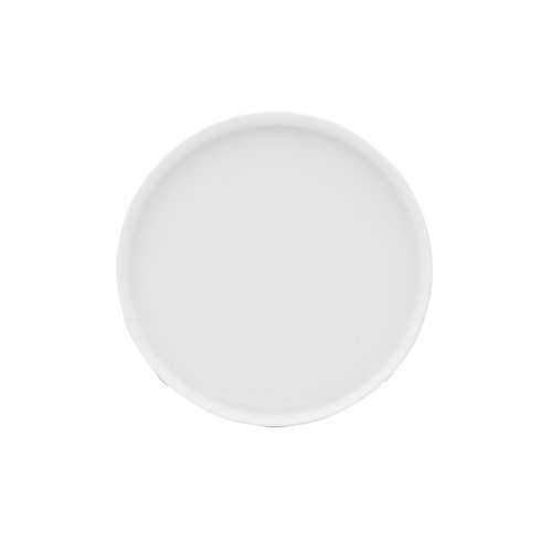 Mikasa Hospitality 5304697 Lola White Bone China 9.6" Dia. Stackable Plate - 1 Doz
