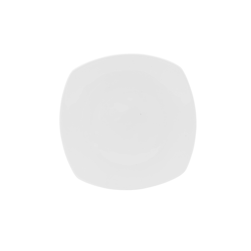 Mikasa Hospitality 5304702 Lola White Bone China 6" x 6" Square Plate - 3 Doz