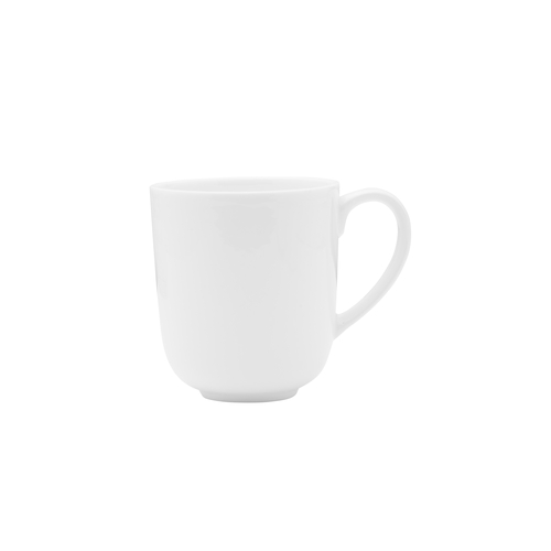 Mikasa Hospitality 5304711 Lola White Bone China 11.8 oz. Coffee Mug w/ Handle - 2 Doz