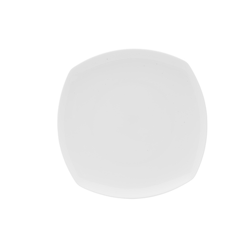 Mikasa Hospitality 5304724 Lola White Bone China 10" x 10" Square Plate - 1 Doz