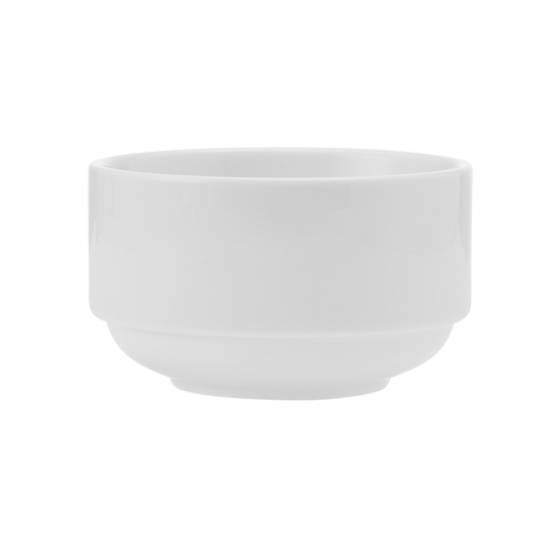 Mikasa Hospitality 5305720 Bistro White Vitrified Porcelain 9.5 oz. Soup Bowl - 3 Doz