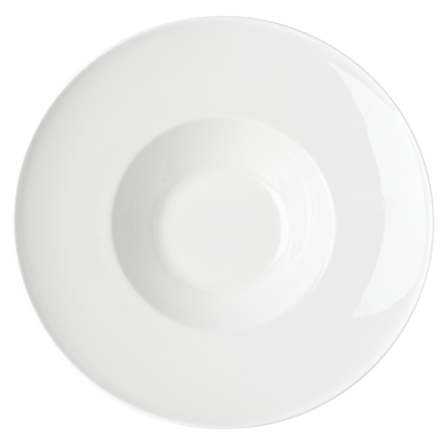 Mikasa Hospitality 5312401 Callisto White Bone China 23 oz. Deep Plate - 2 Doz