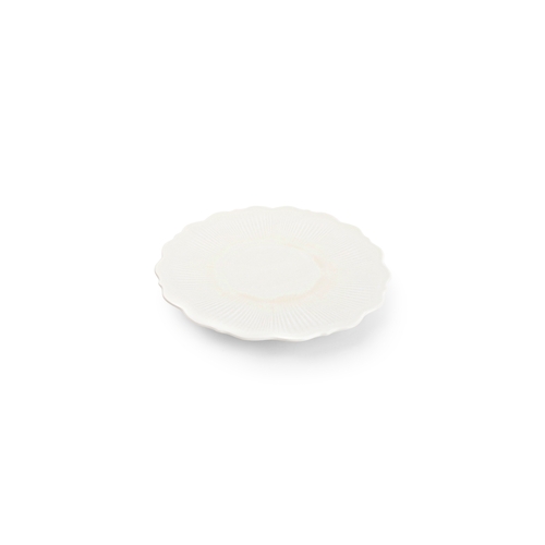 Mikasa Hospitality 5314522 Chic White Porcelain 8.5" Dia. Floret Plate - 2 Doz