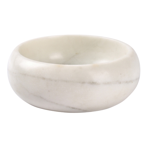 Mikasa Hospitality 5314812 Chic White Marble Finish Porcelain 13.5 oz. Bowl - 8 Each