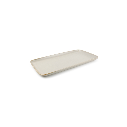 Mikasa Hospitality 5314955 F2D Sage Green Porcelain 12.6" x 6.4" Platter - 1 Doz
