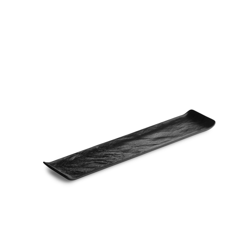 Mikasa Hospitality 5315170 Livelli Black Porcelain 18.1" x 3.9" Plate - 18 Each