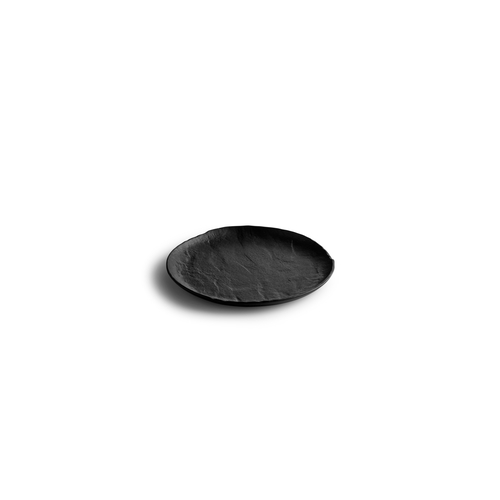 Mikasa Hospitality 5315171 Livelli Black Porcelain 8.3" Dia. Coupe Plate - 2 Doz