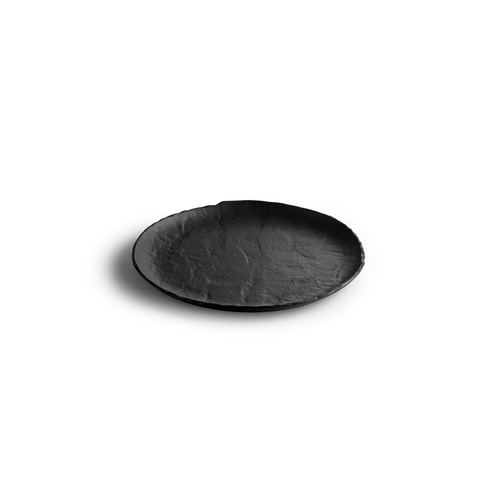 Mikasa Hospitality 5315172 Livelli Black Porcelain 11.4" Dia. Coupe Plate - 1 Doz