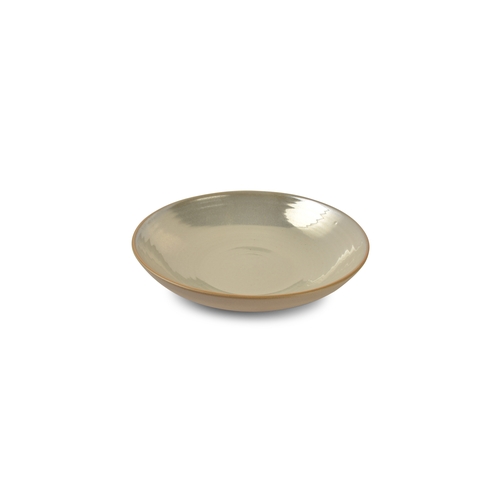 Mikasa Hospitality 5315251 Chic Ostra Tan Porcelain 42.9 oz. Deep Plate - 16 Each