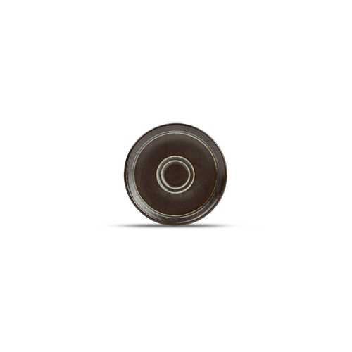 Mikasa Hospitality 5315322 F2D Black Porcelain 5.5" Dia. Saucer - 6 Each