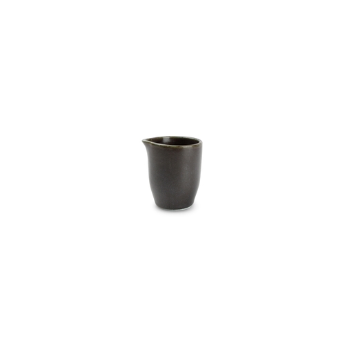 Mikasa Hospitality 5315326 F2D Black Porcelain 2.9 oz. Creamer - 6 Each