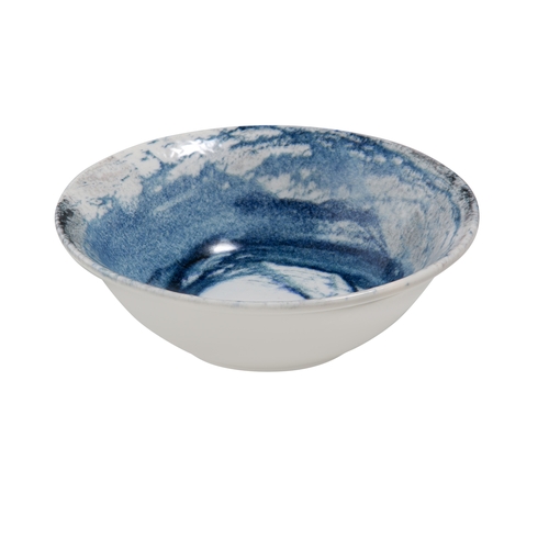Mikasa Hospitality 5316378 ID Fine Azure Watercolor Fine China 3 oz. Bowl - 2 Doz