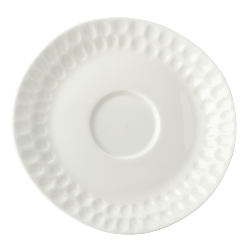 Mikasa Hospitality 5316736 Malet White Bone China 6.7" x 6.5" Saucer - 3 Doz