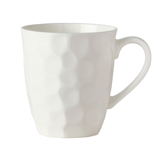 Mikasa Hospitality 5316743 Malet White Bone China 12 oz. Mug - 2 Doz