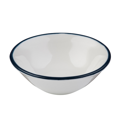 Mikasa Hospitality 5321436 ID Fine Modest Navy Fine China 3 oz. Bowl - 2 Doz