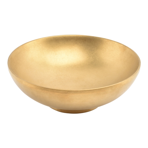 Mikasa Hospitality 5322282 F2D Stainless Steel 33.8 oz. Bowl w/ Gold Finish - 3 Doz