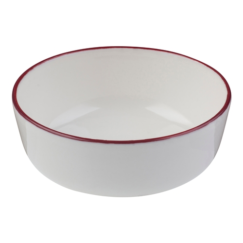 Mikasa Hospitality 5324883 ID Fine Modest Maroon Fine China 5 oz. Bowl - 1 Doz