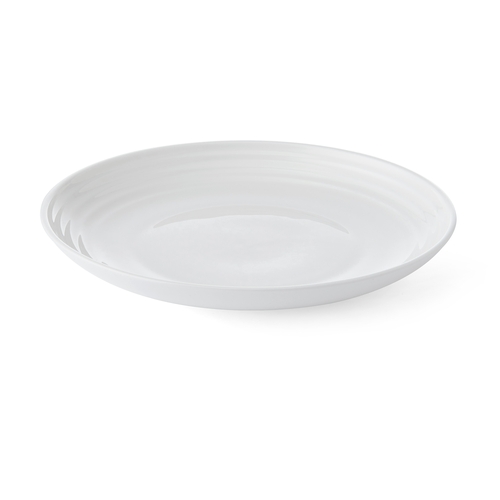 Mikasa Hospitality 5325768 Terrace White Bone China 6.5" Dia. Coupe Plate - 2 Doz