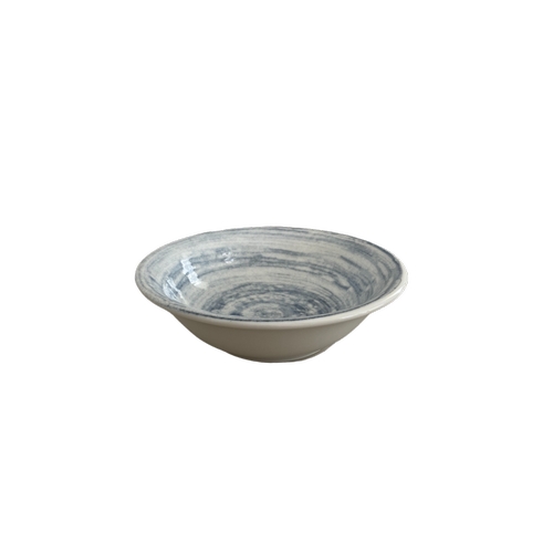 Mikasa Hospitality 5327559 1972 Swirl Blue Vitrified Stoneware 16.9 oz. Coupe Bowl