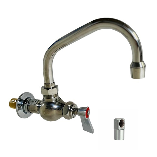 Fisher 53333 Wall-Mount Faucet w/ 16" Swing Spout & Close Elbows