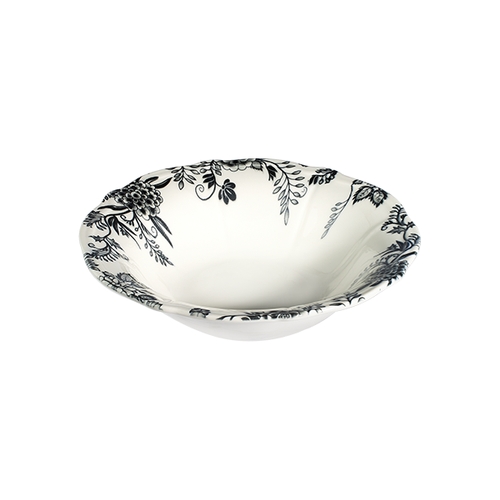 Mikasa Hospitality 5336895 1972 Silva Black Fulya 38.9 oz. Bowl - 6 Each
