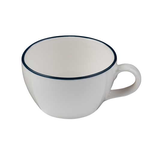 Mikasa Hospitality 5340267 ID Fine Modest Navy Fine China 7.8 oz. Cup - 1 Doz