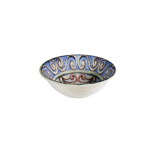 Mikasa Hospitality 5340298 ID Fine Amalfi Blue Fine China 14 oz. Bowl - 1 Doz