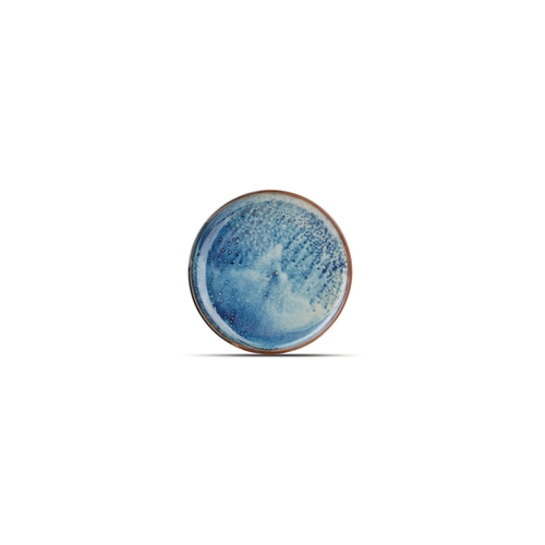 Mikasa Hospitality 5344405 F2D Nova Blue Porcelain 8" Dia. Coupe Plate - 2 Doz