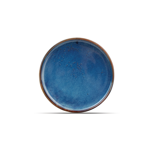 Mikasa Hospitality 5344407 F2D Nova Blue Porcelain 11.4" Dia. Coupe Plate - 1 Doz