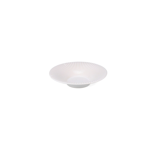 Mikasa Hospitality 5349985 F2D White Brass Porcelain 51 oz. Deep Plate - 1 Doz