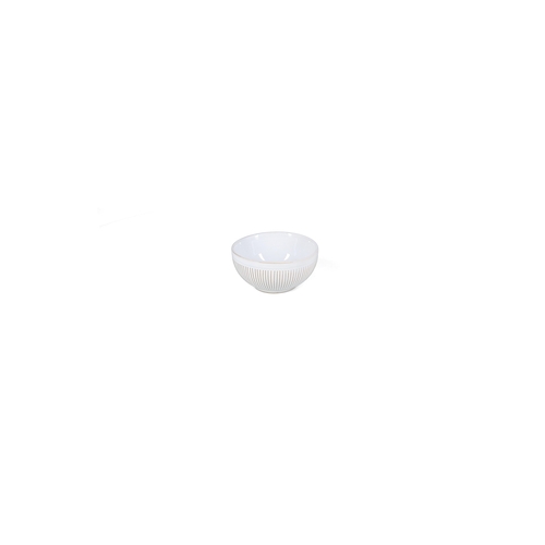Mikasa Hospitality 5349991 F2D White Brass Porcelain 10 oz. Bowl - 3 Doz