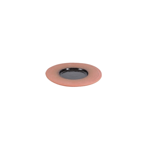 Mikasa Hospitality 5351295 Ash Ferro Porcelain 10.2" Dia. Wide Rim Plate - 4 Each